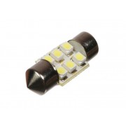 Светодиодная автолампа T10 28mm 6pcs 0,42W 12V
